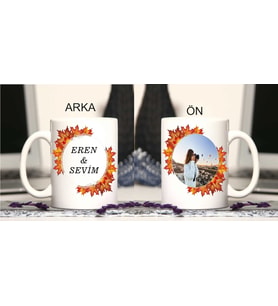 AĞAÇ YAPRAKLI FOTOĞRAF BASKILI KUPA BARDAK