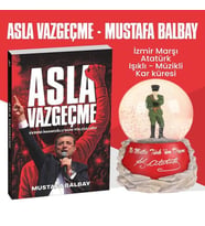 Asla Vazgeçme - Mustafa Balbay - Atatürk İzmir Marşı Müzikli Işıklı Kar Küresi