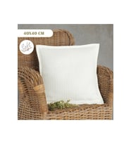 Örgü Desenli Pike Yastık Kılıfı 40x40 ( 1 Adet )
