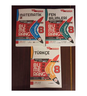 Günay Yayıncılık Günay 8 Bumerang Matematik Fen Türkçe Etkinlik Seti (Çok Renkli)