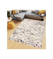 Rovigo Home Dijital Baskı Yıkanabilir Kaymaz Taban Salon Halısı  RVG0670 (Krem)