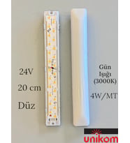 5 Lİ 24V Dekoratif Tente & Pergola Led 20cm Düz Taban -(3000K GÜN İŞIĞI)