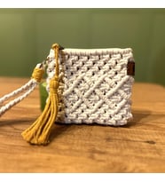 El Örgüsü Makrome Mini Clutch Cüzdan
