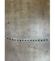 27X2 CM ZİRKON TAŞ GÜMÜŞ RENK DİKİŞ GİYİM AKSESUARI TAKI AKSESUARI