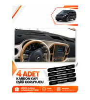 MERCEDES VİTO W447 (2014-2021) Uyumlu Ön Torpido Koruma Kılıfı Halısı - Siyah