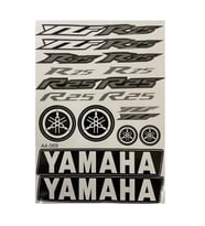 Yamaha R25 A4 Sticker Gri 