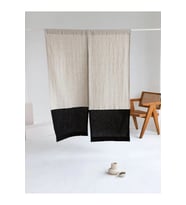 Japon Perde Siyah-Bej 90x180 cm