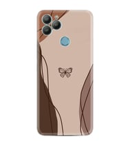GM22 Kılıf HD Resim Baskılı Kahve Kelebek StKd -038