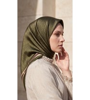 Levidor Kristal Eşarp Kemer Desen Haki