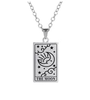 Gümüş  Tarot The Moon Kolye