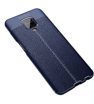 Xiaomi Redmi Note 9S Kılıf Pu-Deri Leather Pu Serisi Esnek Soft Ultra Protection (Lacivert)