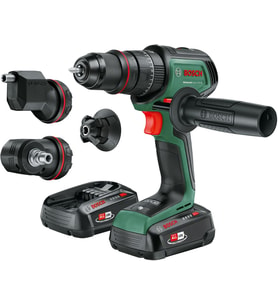AdvancedImpact 18V-80 Quicksnap Akülü Darbeli Matkap, 2x 2,5 Ah + AL18V-44, Set - Üç Bağlantı