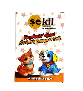 Şekil Hayvanlar Alemi Seramik Boyama Seti