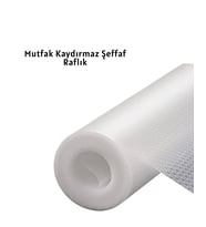 kaydırmaz şeffaf raflık