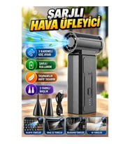 Şarjlı Hava Üfleme Aleti – 3 Kademeli Güç Ayarlı Taşınabilir Temizlik Cihazı