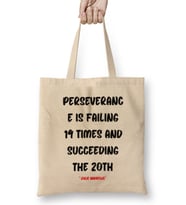Motivational Quotes Sayings Words Gifts - Entrepreneurs İnspiration Success Work Typography Gifts Bez Çanta Uzun Saplı