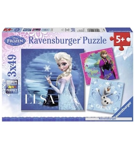 Ravensburger 3 x 49 Parça Çocuk Puzzle Frozen