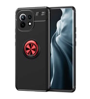 Xiaomi Mi 11 Yüzüklü Power Silikon Kılıf (Kırmızı)