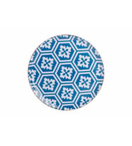 Porland Morocco Desen2 Mavi Düz Tabak 28 cm 04A+P018765