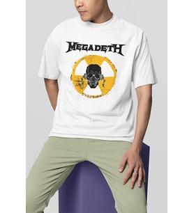 Megadeth Baskılı Unisex Oversize Müzik Grubu Tişört
