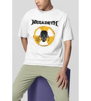 Megadeth Baskılı Unisex Oversize Müzik Grubu Tişört