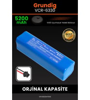 Grundig Vcr 6330 5200mAh Robot Süpürge Bataryası - Gerçek Kapasite, Maksimum Güvenlik