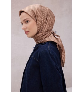 10 Belli Twill İpek Eşarp 4203D
