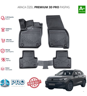 VOLKSWAGEN TİGUAN ARACA ÖZEL 3D PASPAS 2024 2025 2026 2027