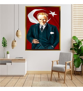 ÇERÇEVELİ ATATÜRK TABLO S273