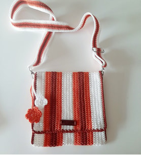 Mi-Knitting, Makrome İp  Çanta, Elişi Çanta, Çapraz Çanta