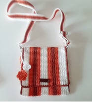 Mi-Knitting, Makrome İp  Çanta, Elişi Çanta, Çapraz Çanta