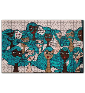 Cakapuzzle Kadınlar Okyanus Propagandası  Puzzle Yapboz MDF (Ahşap) (120 Parça)