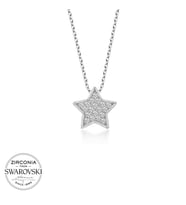 Swarovski Taşlı Gümüş Yıldız Bayan Kolye