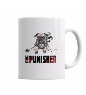 Dog Punisher Köpek Kupa Bardak Porselen