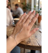 Gümüş Renk Sarmaşık Model Zirkon Taşlı Şahmeran 5886 - SSSSSS3033-9570