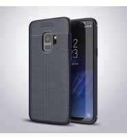 Samsung Galaxy S9 Kılıf Esnek Pu-Deri Leather-Pu Serisi Protected Case (Lacivert)