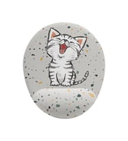 Minik Sevimli Kedi Bilek Destekli Mouse Pad (Çok Renkli)