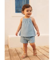 Civil Baby Kız Bebek İp Askılı 6-18 Ay Takım - Yeşil