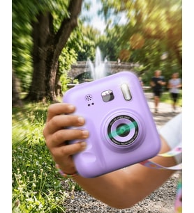 Çocuk Dijital Fotoğraf Makinesi Anında Baskı ve 4 Rulo Kağıt 5 Kalem Hediye