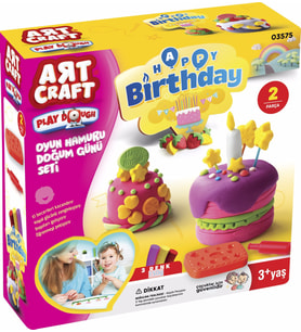 Art Craft Doğum Günü Oyun Hamuru 150 gr 5759 (Karışık)