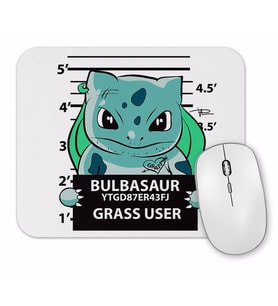 Bulbasaur Bad Boy Pokemon Mouse Pad