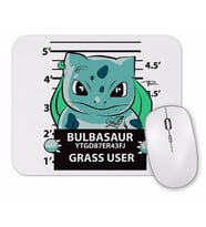Bulbasaur Bad Boy Pokemon Mouse Pad
