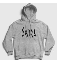 Presmono Unisex Gri Logo Gojira Kapüşonlu Sweatshirt 53111tt (Gri)