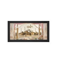 Etnik Motifli Kanvas Tablo 50 x 70 cm Siyah Çerçeve