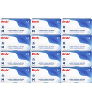 Beybi Lateks Pudralı Muayene Eldiveni M - Medium - Orta 1200 Lü Set
