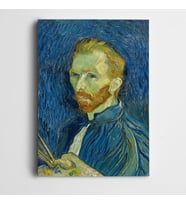 Vincent Van Gogh Self Portrait Blue Color Kanvas Tablo