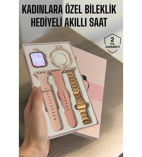Akıllı Saat Adımsayar, Nabız Takibi Gps Destekli Kadınlara Özel