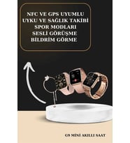 3 Kordonlu Pembe Amoled Ekran Akıllı Saat Yeni Nesil Kablosuz Bluetooth Kulaklık Anc/Enc