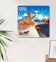 Kars Tasarımlı Mdf Duvar Tablosu
