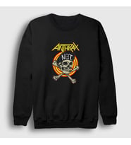 Presmono Unisex Siyah Not V2 Anthrax Sweatshirt 385127tt